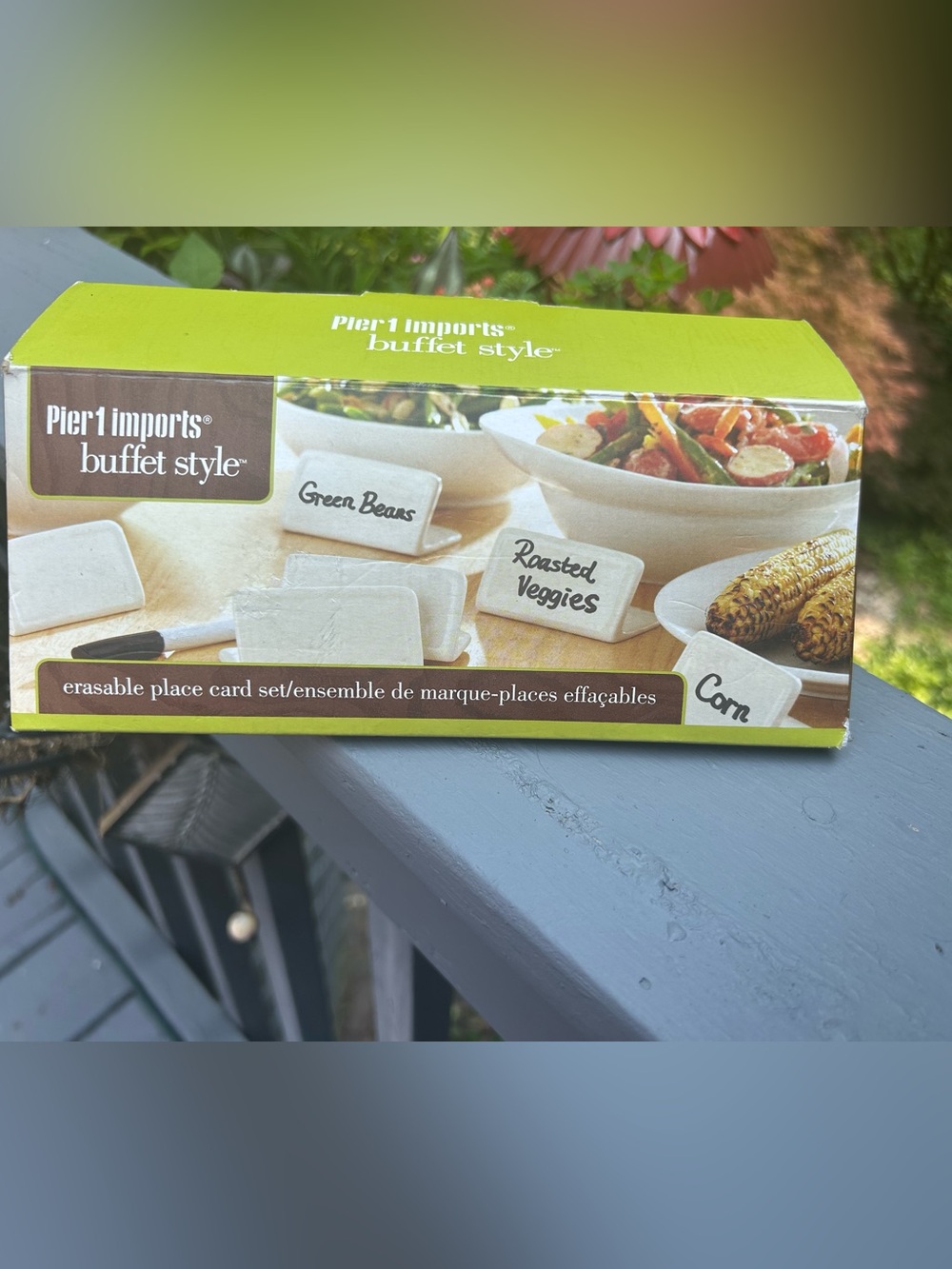 Pier 1 Buffet Style Erasable Place Card Set - White